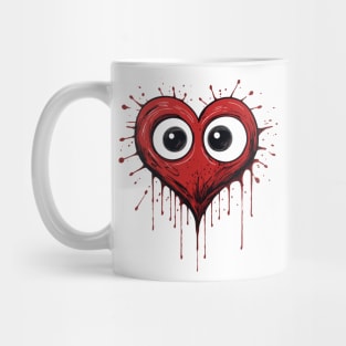 heart design anatomical heart graphic heart Mug